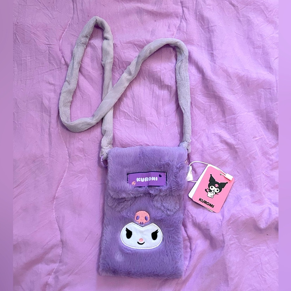 Kuromi Fuzzy Phone Bag